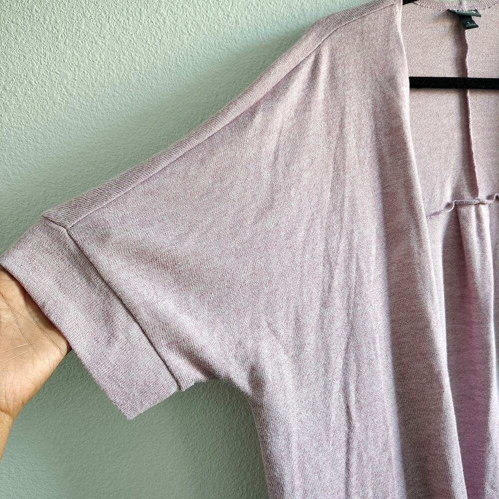 Torrid Plus Size 3X 22/24 Lilac Purple Open Front Short Sleeve Cardigan Top - Picture 2 of 6